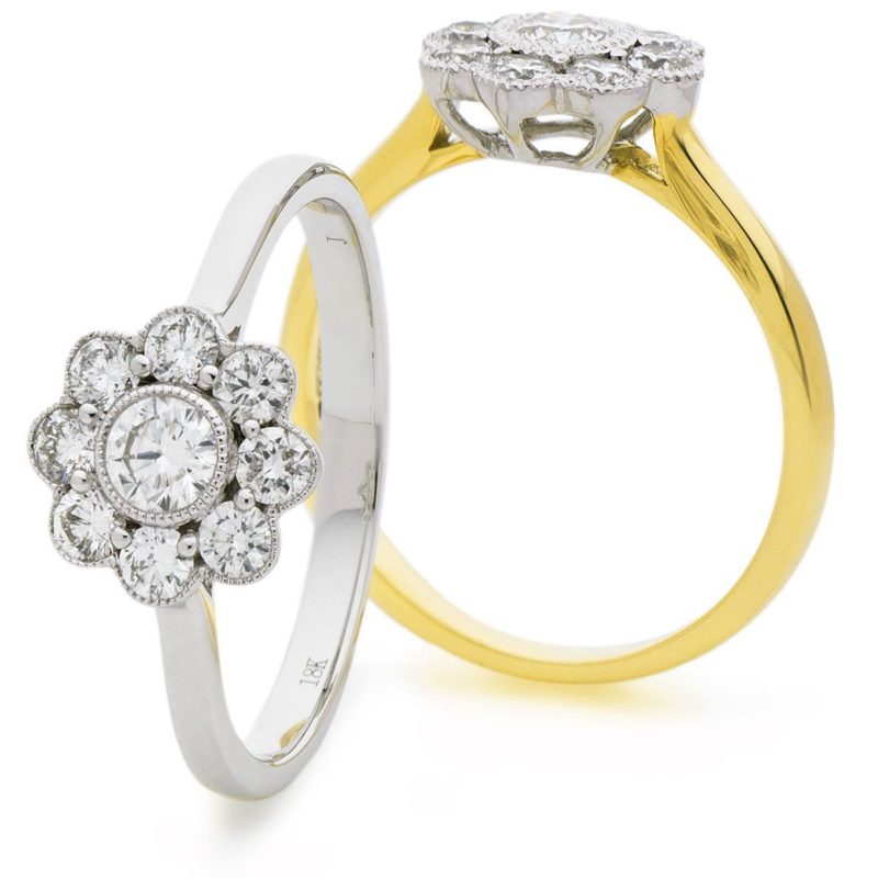 Bague Diamants et Or 18 Carats Marguerita