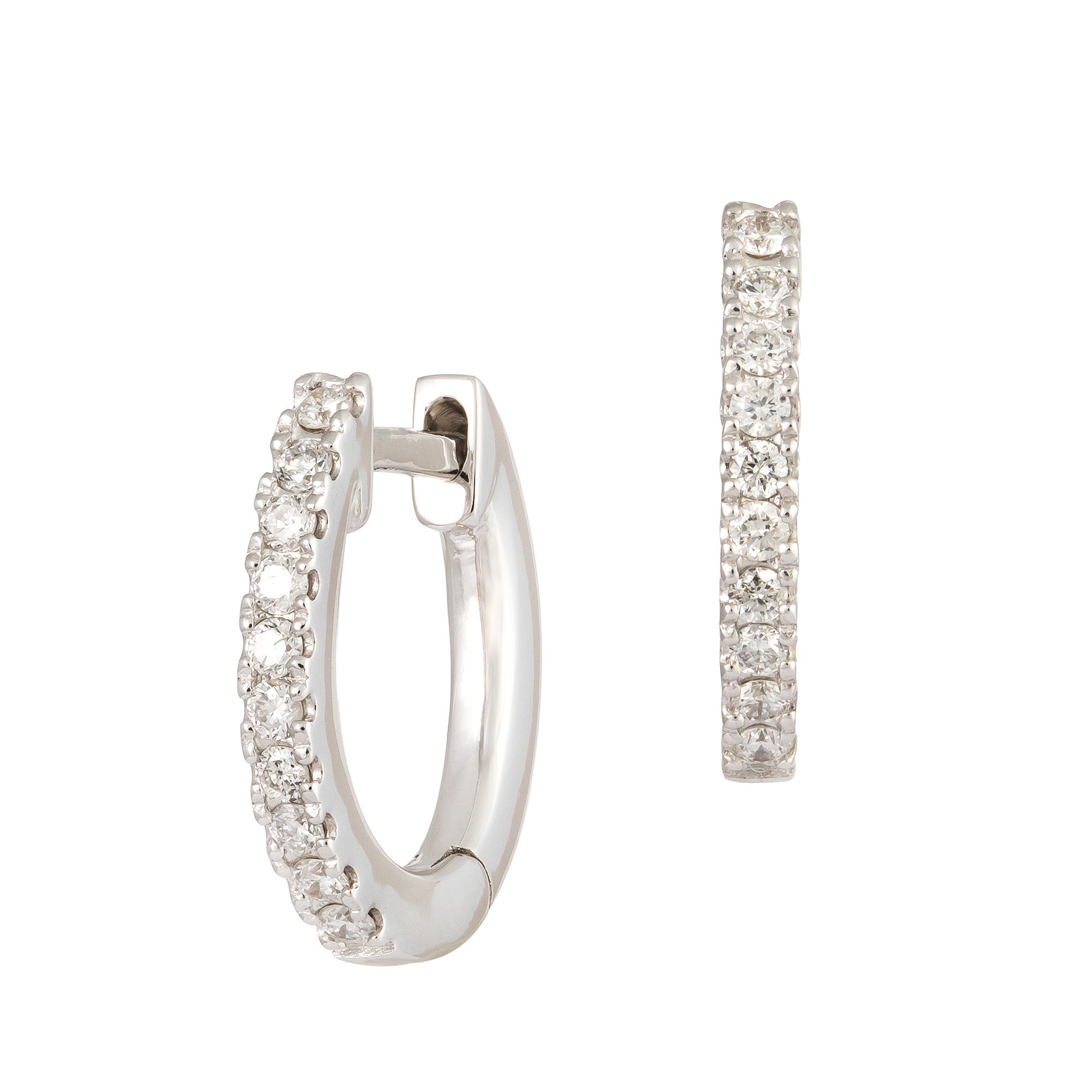 Boucles d'oreille Diamants et Or 18 Carats Tina