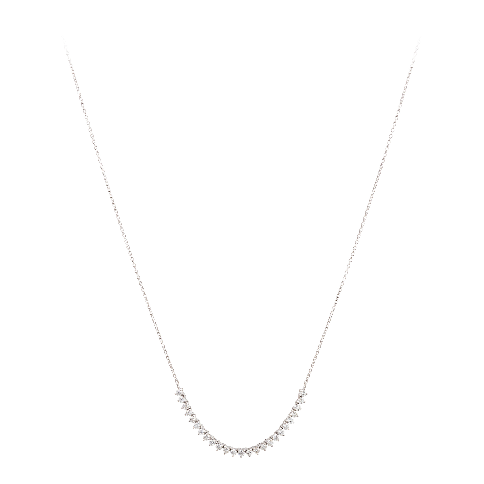 Collier Diamants et Or 18 Carats Rosa