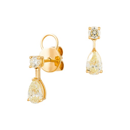 Pendantes Or 18 Carats et Diamants Jaunes Apolline