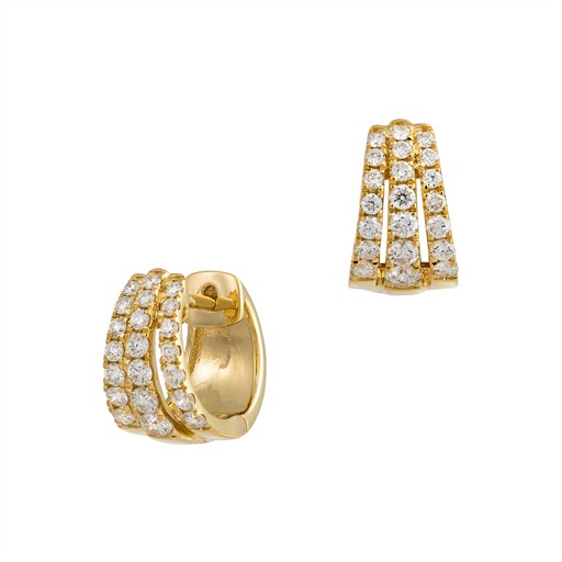 Créoles Or 18 Carats et Diamants Romy