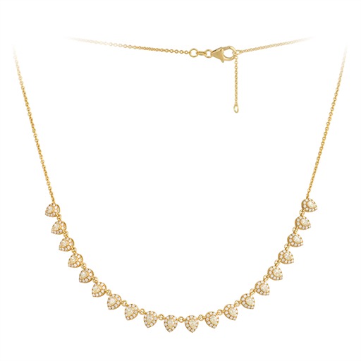 Collier Or 18 Carats et Diamants Jaunes Hortense