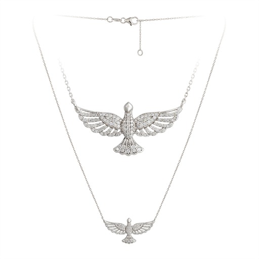 Collier Or 18 Carats et Diamants Colombe